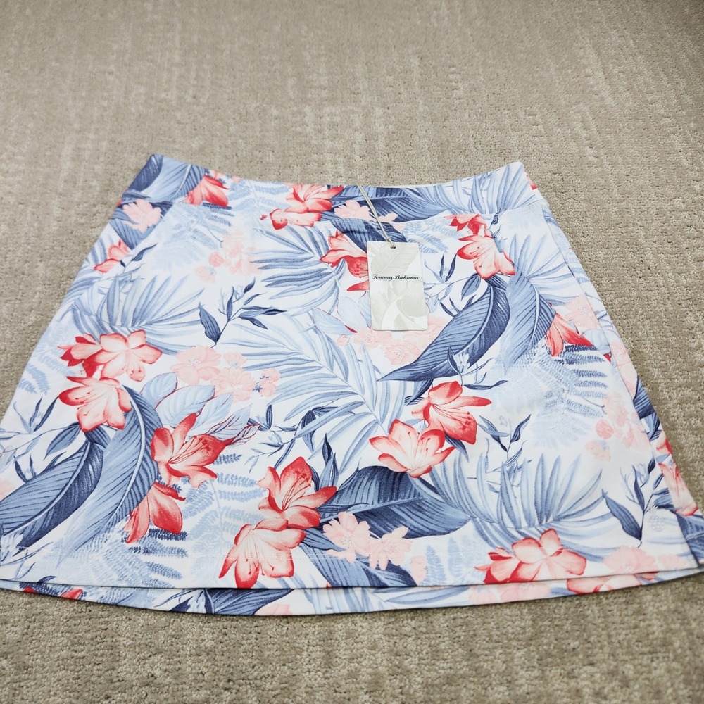 Tommy Bahama Aubrey Delicate Flora Skort IslandZone Blue Floral SW920728 Medium